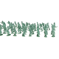 Avis 100pack 2cm Réaliste Soldats Modèle Figure Sable Table Scène Accessoire