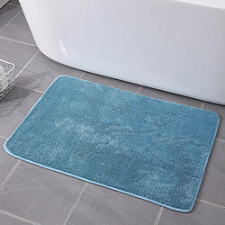 LUUCOZK Tapis de bain antidérapants absorbants à séchage rapide pour salle de bain - Bleu-80 x 120 cm 