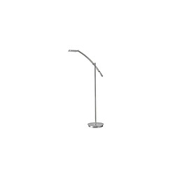 Lumière Lampadaire de travail moderne Nickel mat 3000K