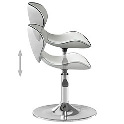 vidaXL Tabouret de bar Blanc Similicuir pas cher