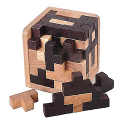 Acheter Universal Défi classique 3d iq puzzle en bois c cerveau tetris carrelage match puzzle pour adulte