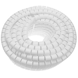 Bematik Câble Rangement. Tube organisateur blanc avec clip de 30-35 mm longueur 2,5 m