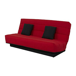 Banquette Clic clac 120x190 - Tissu rouge - MELISSA