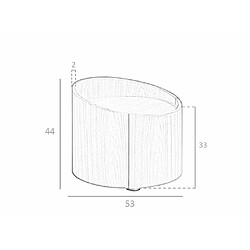 Angel Cerda Table de chevet ronde en Noyer pas cher