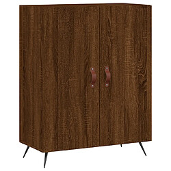 vidaXL Buffet chêne marron 69,5x34x90 cm bois d'ingénierie