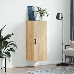 Avis Maison Chic Armoire murale,Meuble de Rangement,Armoire Suspendue chêne sonoma 34,5x34x90 cm -MN90522