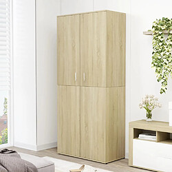 vidaXL Armoire à chaussures Chêne sonoma 80x39x178cm Bois d'ingénierie 