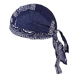 Avis Durag Skull Cap Chute De Cheveux Foulard Musulman Bandana Turban Bleu Marine