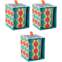 Sil Bougie parfumée Votives 8 x 10 cm Batik Lot de 3 modèles assortis.