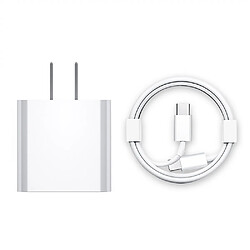 General Chargeur iPhone, 20W Dual USB-C Quick Wall Charger 3FT Câble Lightning Extra Long + Double Port Pliable USBC Apple Charger Charge Rapide pour iPhone 14/13/12/11/XR/XS/SE/iPad(3 pieds) 