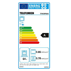 Four intégrable multifonction 64l 60cm a pyrolyse - tfkmp64x - TELEFUNKEN