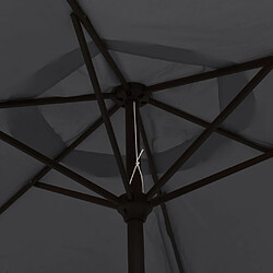 Acheter vidaXL Parasol Noir 200x224 cm Aluminium