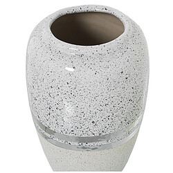 Vase Alexandra House Living Blanc Argenté Céramique 13 x 20 cm