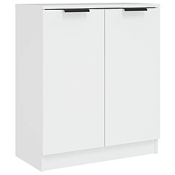 Maison Chic Buffet,Meuble de Rangement,commode pour salon,Cuisine Blanc 60x30x70 cm Bois d'ingénierie -MN35150