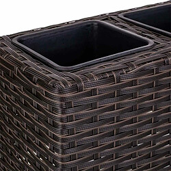 Acheter Cache-pot Alexandra House Living Marron Fer Rotin Plastique 18 x 18 x 48 cm