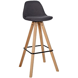 Non Tabouret de bar Corbin tissu Carré naturel