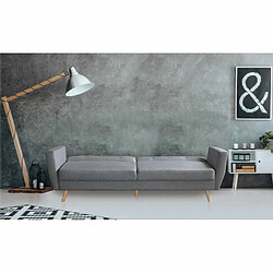 Paris Prix Canapé Scandinave Convertible Garry 220cm Gris pas cher