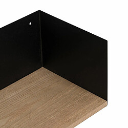 Acheter BigBuy Home Étagère Marron Noir Bois Fer 60 x 12 x 15 cm