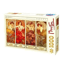 D-Toys Puzzle Mucha Les pierres precieuses 1000 pieces 