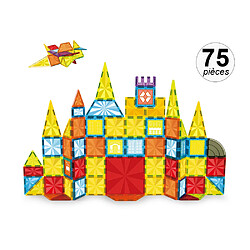 TechKidz Jeu de construction magnétique de 75 pcs - Modèle Imagine L Multicolore