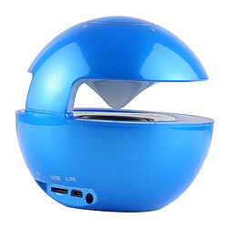 Wewoo Mini enceinte Bluetooth haut-parleur sans fil avec éclairage respiratoire, Prise en charge mains libres / Carte TF / AUX (Bleu) pas cher