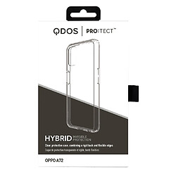 QDOS Coque pour Oppo A72 Hybrid Clear Traitement Anti-rayures Transparent