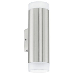 EGLO Lampe murale à LED d'extérieur Riga 6 W Argenté 92736