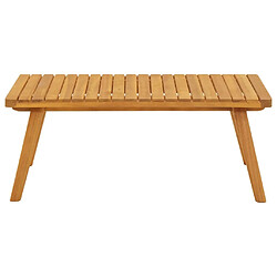 vidaXL Table basse de jardin 90x55x35 cm Bois solide d'acacia