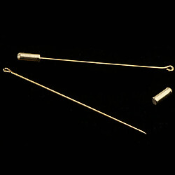 Avis 10 Pièces 7.1 Cm De Long Bouchon D'aiguille Revers Bâton Chapeau écharpe Broche Boutonnière Broche