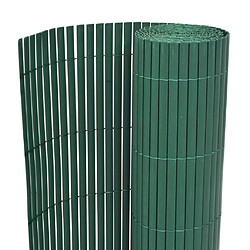 vidaXL Clôture de jardin Double face PVC 90 x 300 cm Vert