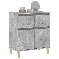 Acheter Maison Chic Buffet,Meuble de Rangement,commode pour salon,Cuisine Gris béton 60x35x70 cm Bois d'ingénierie -MN27635