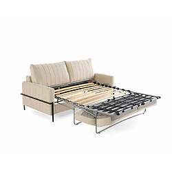 Avis Lisa Design Ercolano - canapé 3 places convertible - couchage quotidien - matelas 11 cm - en velours