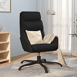 Maison Chic Chaise de relaxation | Fauteuil relax Noir Similicuir -GKD32605