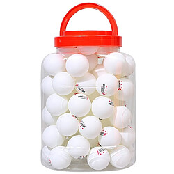 Wewoo REGAIL 60 PCS Barrel Celluloid Ballon de Tennis de Table Blanc 