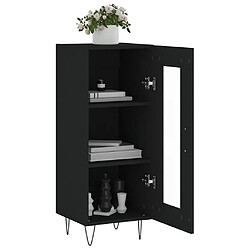 Avis vidaXL Buffet Noir 34,5x34x90 cm Bois d'ingénierie