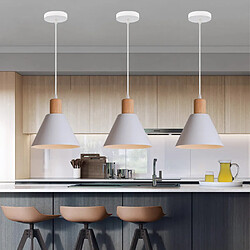 Acheter Stoex Suspension Lustre de Style Rétro Lustre Moderne Plafonnier Nordique Minimaliste (Blanche) Pour Luminaires D'Intérieur, Ferme, Café, Bar, Cuisine