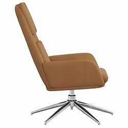 Avis vidaXL Chaise de relaxation Taupe Similicuir daim