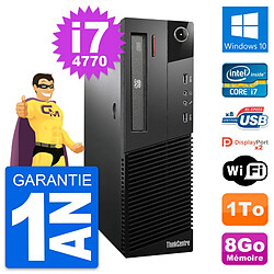 PC Lenovo ThinkCentre M93p SFF Intel i7-4770 RAM 8Go Disque 1To Windows 10 Wifi - Occasion