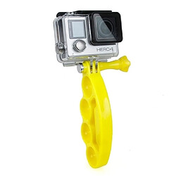 Wewoo Stabilisateur jaune pour GoPro Hero 4 / 3+ / 3/2 Poignée Doigts avec vis à tête