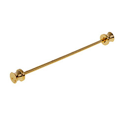 Gilet léger Barbell Gentleman Collar Tie Clip Clipp Bar Cravate Pin Gold