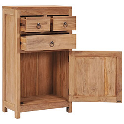 vidaXL Buffet 50x30x90 cm bois de teck massif