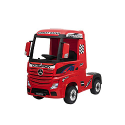 Camion électrique pour enfants avec télécommande - Mercedes Actros - Idéal pour les enfants de 3 à 8 ans - Couleur Rouge - Devessport 