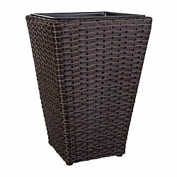 Cache-pot Alexandra House Living Marron Fer Rotin Plastique 28 x 40 x 28 cm 