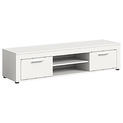 Bestmobilier Stafford - meuble tv - blanc - 160 cm Stafford - meuble tv - blanc - 160 cm - Blanc