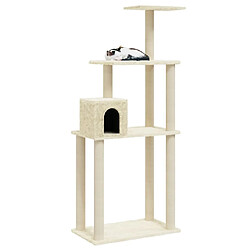 Avis Arbre à chat avec griffoirs,niche pour chat en sisal Crème 147 cm -MN60753