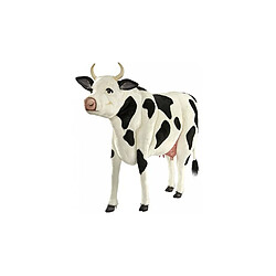 Hansa Peluche Geante Vache Noire et Blanche 92cmH 122cmL