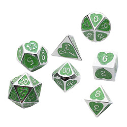 Acheter 7 Pièces Métal Polyèdre Dés D4 D6 D8 D10 D12 D20 Jeu De Rôle Jeu B