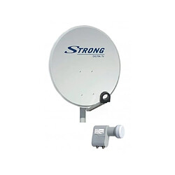 Strong Antenne satellite STRTD80SP 80 cm + tête LNB Twin universel