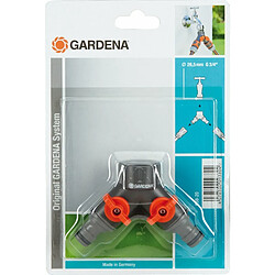 Sélecteur avec 2 circuits Gris/Orange Plastique 14 x 10 x 5 cm - Gardena 00938-20