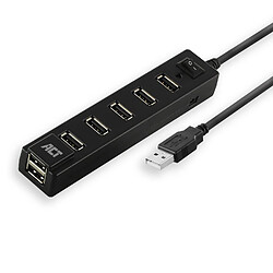 Act Music ACT AC6215 Schnittstellen-Hub USB 2.0 480 Mbit/s Schwarz (AC6215)